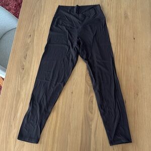 Offline by Aerie Real Me high waisted crossover leggings deep earth brown size L